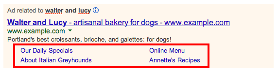 Google ad extensions sitelinks